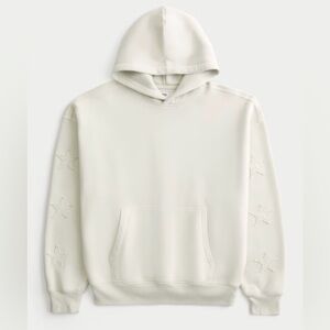 NWT Hollister Size Medium Baggy Cinch Star Applique Hoodie